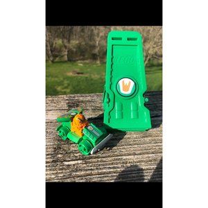 Scratch Lego Racers figure and racer vehicle with launch case rare complete 90s